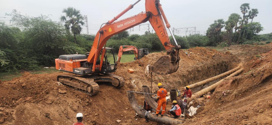 Industrial Pipeline Installation and Weld Inspection Layout
